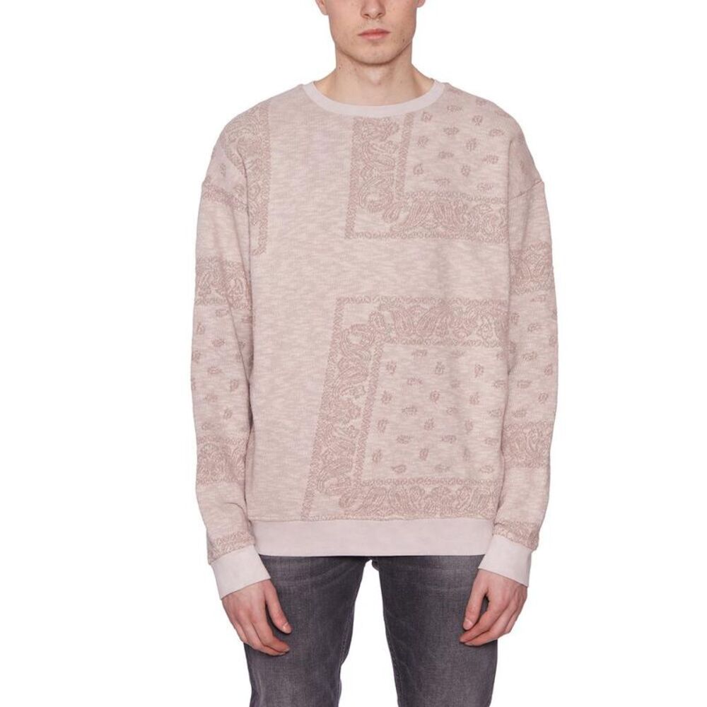GIORGIO BRATO Men's Bandana Print Knit Sweater Men PINK Sweaters & Cardigans